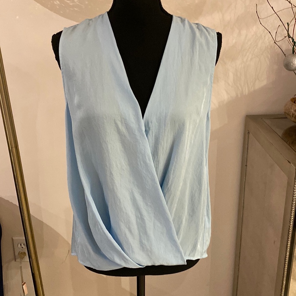 rag & bone Light Blue Sleeveless Blouse